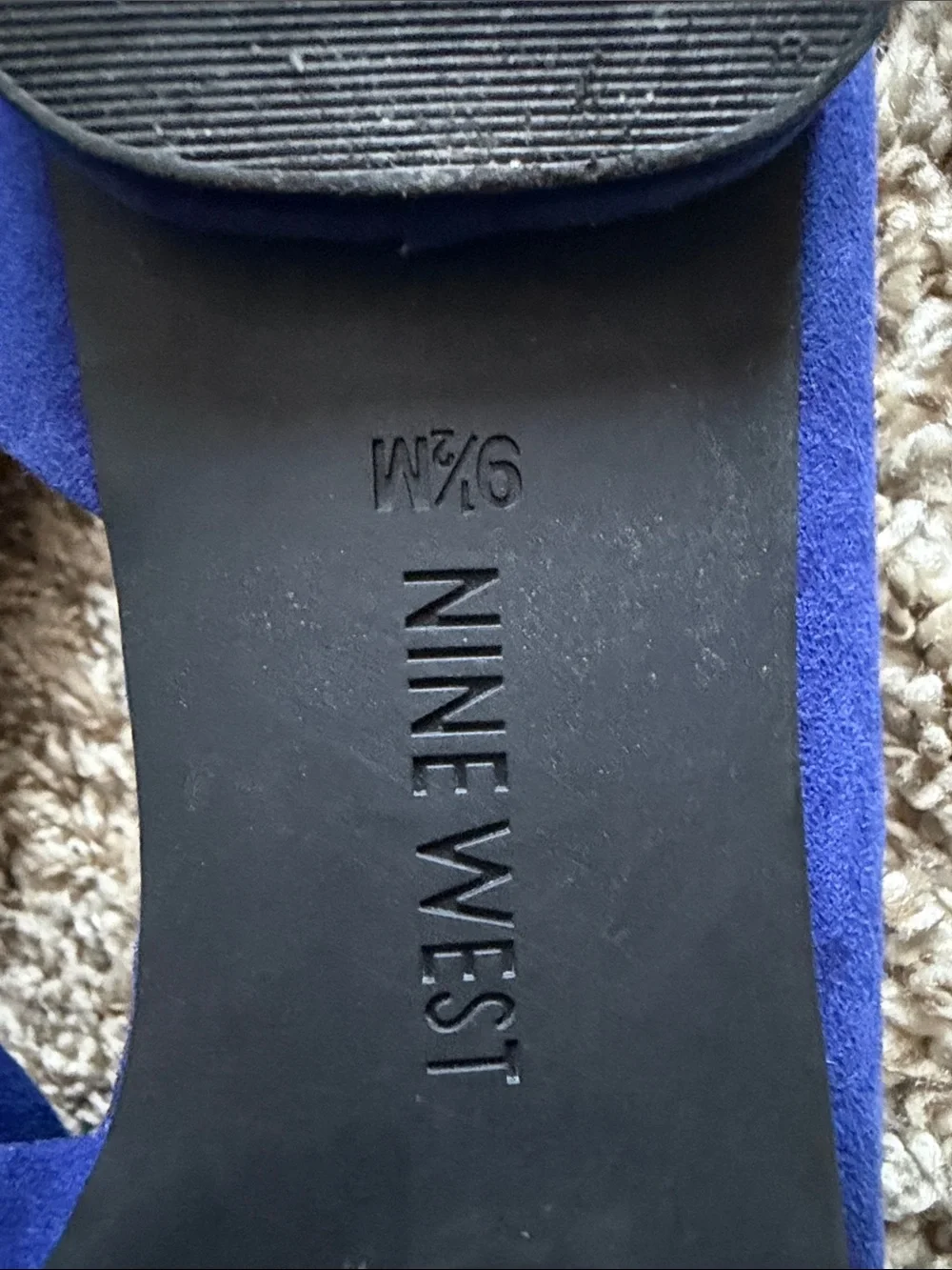 Nine West Royal Blue Pointed D'Orsay Flats 9/9.5M